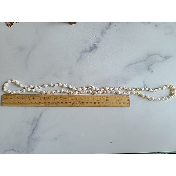 Shell Beaded Necklace Vintage, READ - Picture 7 of 10